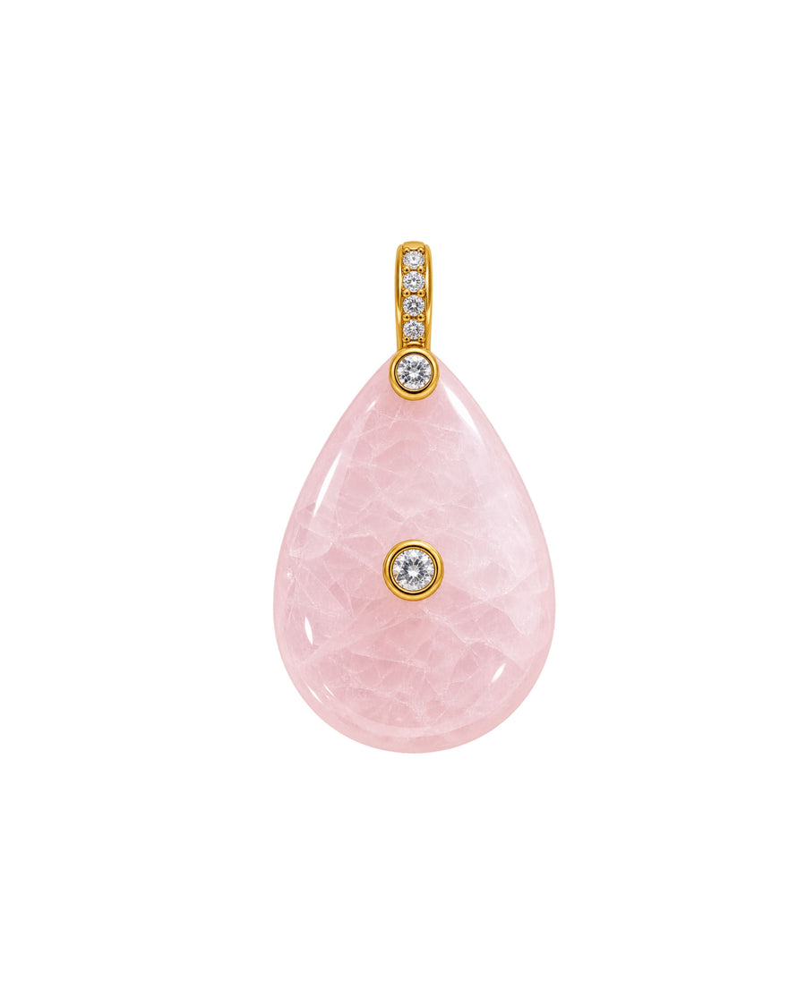 Natural Stone Teardrop Charm