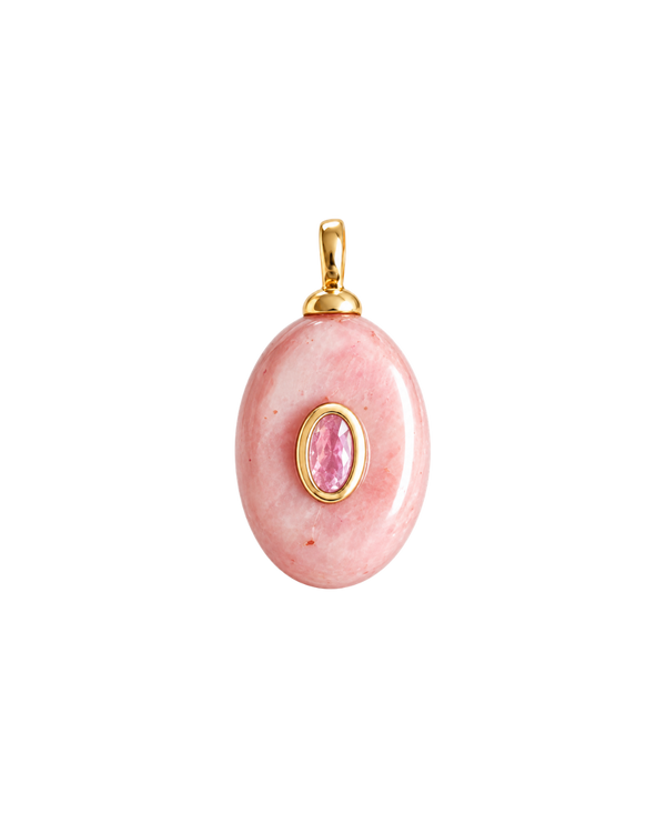 Rhodochrosite Gemstone Medallion