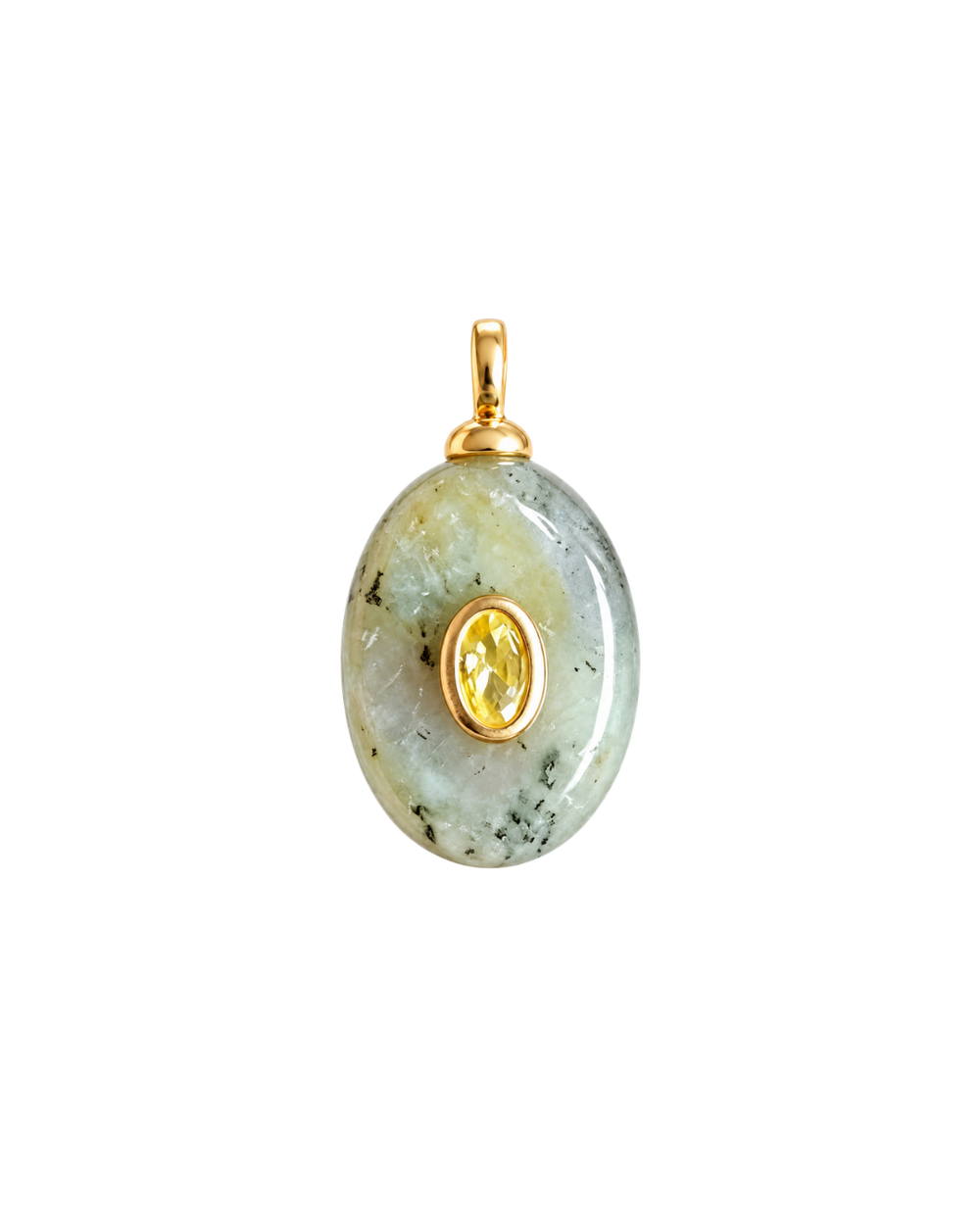 Labradorite Gemstone Medallion