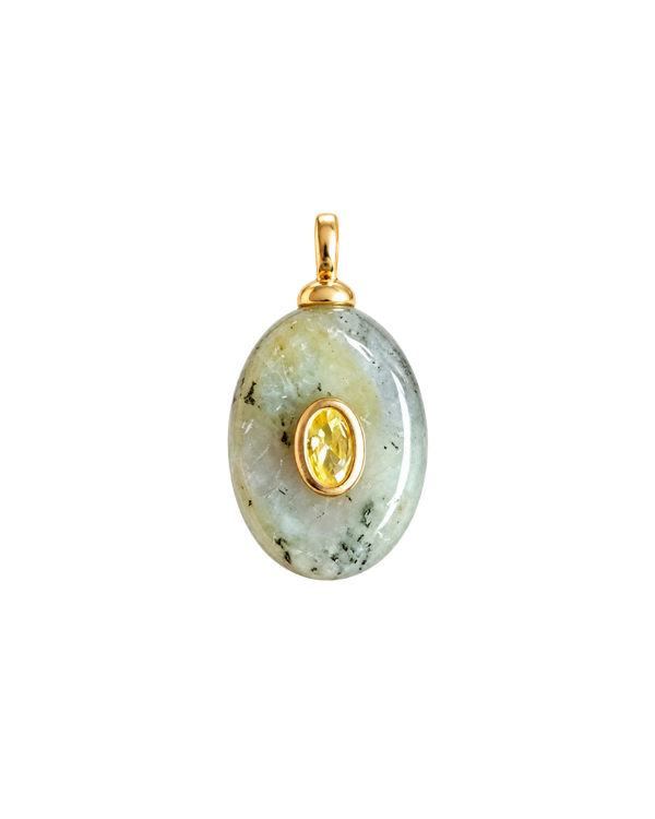 Labradorite Gemstone Medallion