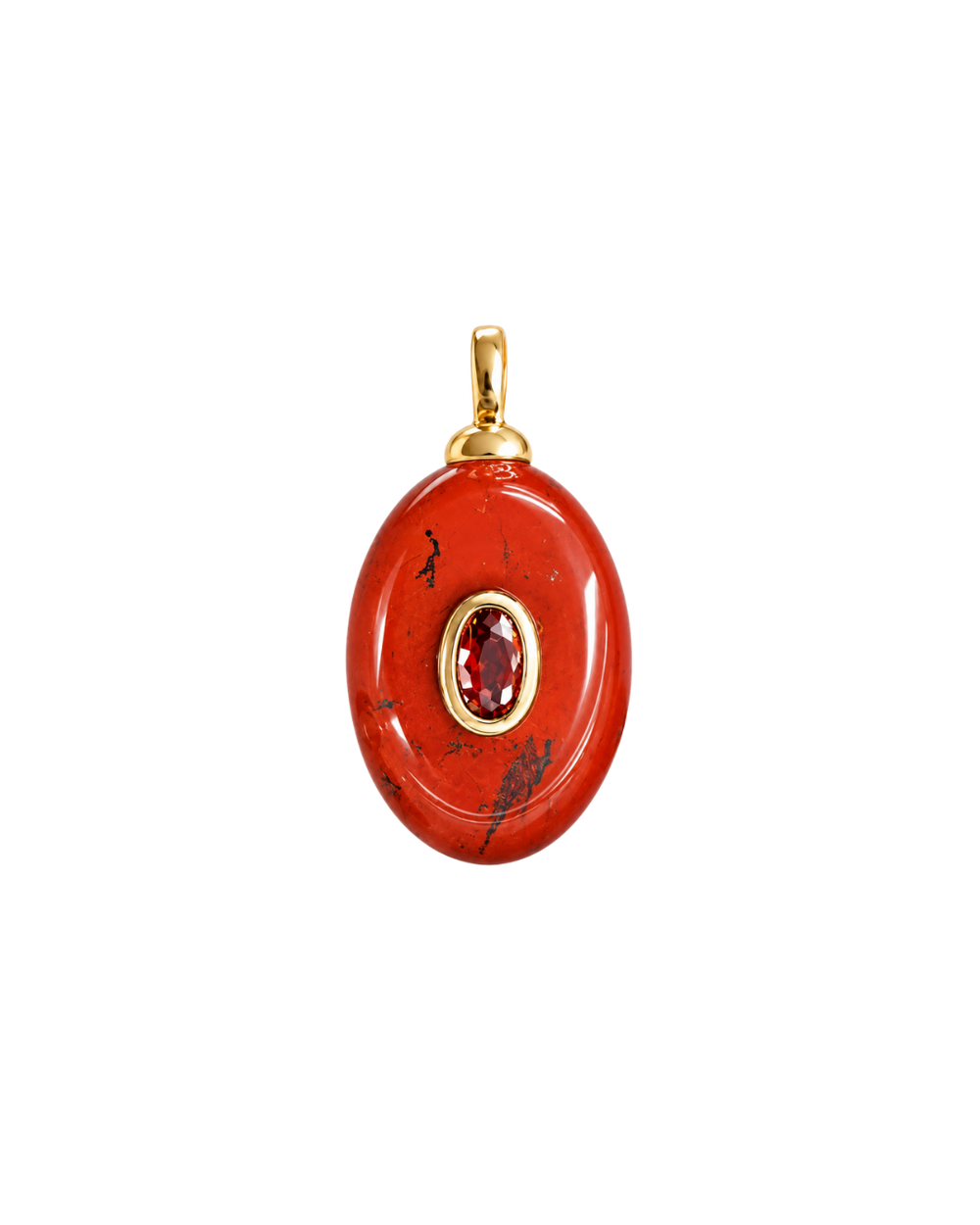 Red Jasper Gemstone Medallion
