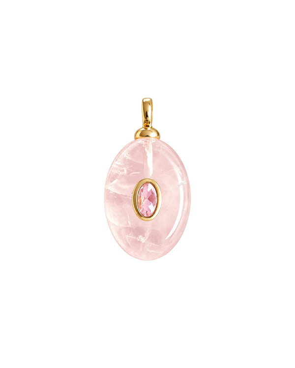Rose Quartz Gemstone Medallion
