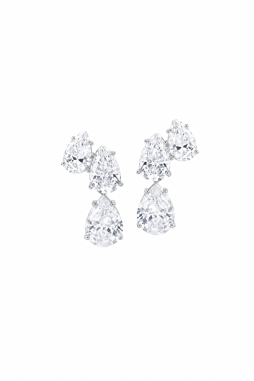 Aretes Éclat de plata .925 con zirconias