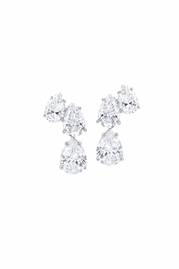 Aretes Éclat de plata .925 con zirconias