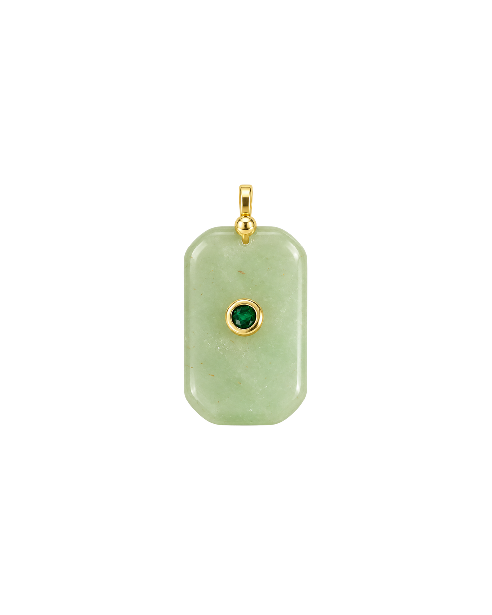 Rectangle Charm Calcedonia Verde
