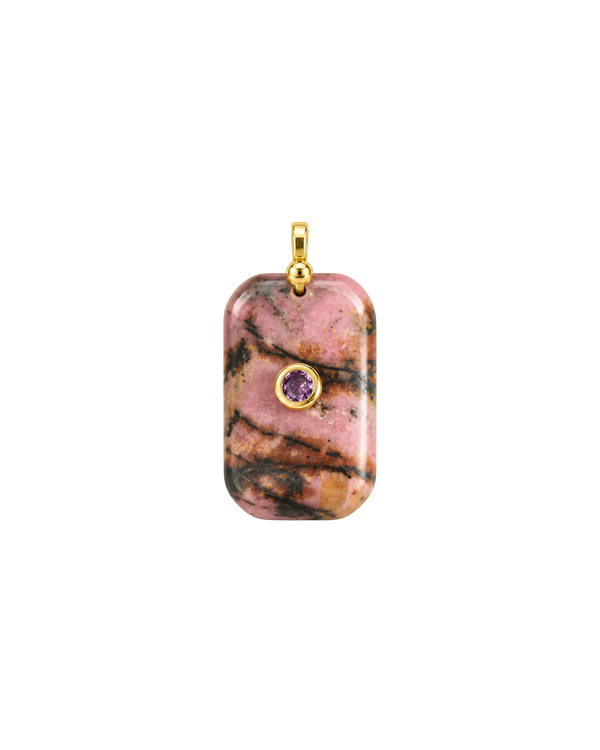 Natural Gemstone Rectangle Charms Collection