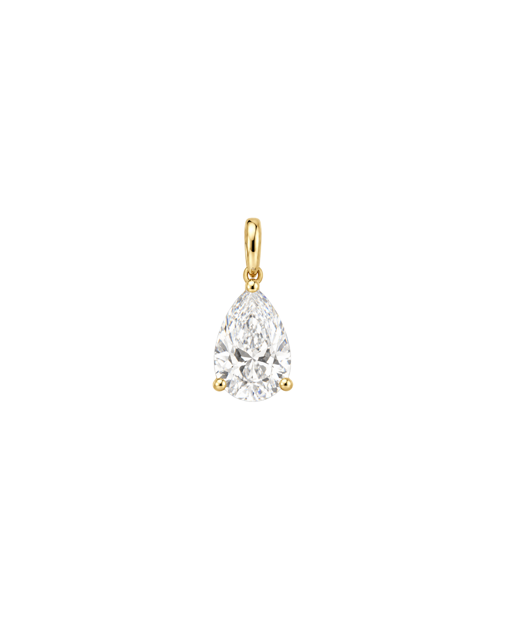Zirconia Cut Charm Pera