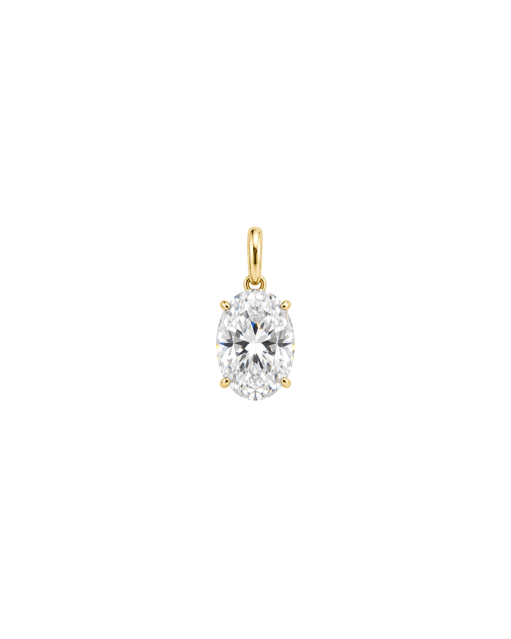 Zirconia Cut Charm Ovalado