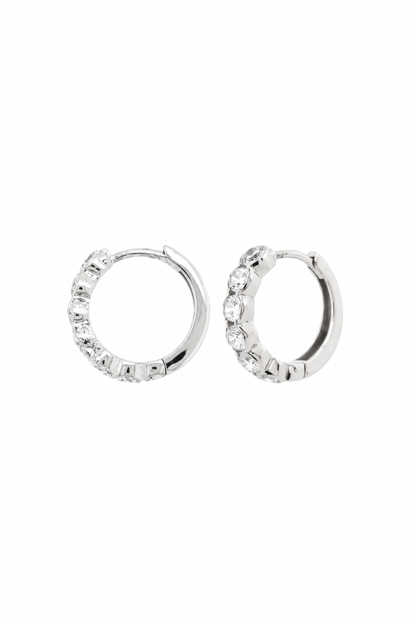 Arracadas Rivière de plata .925 con zirconias