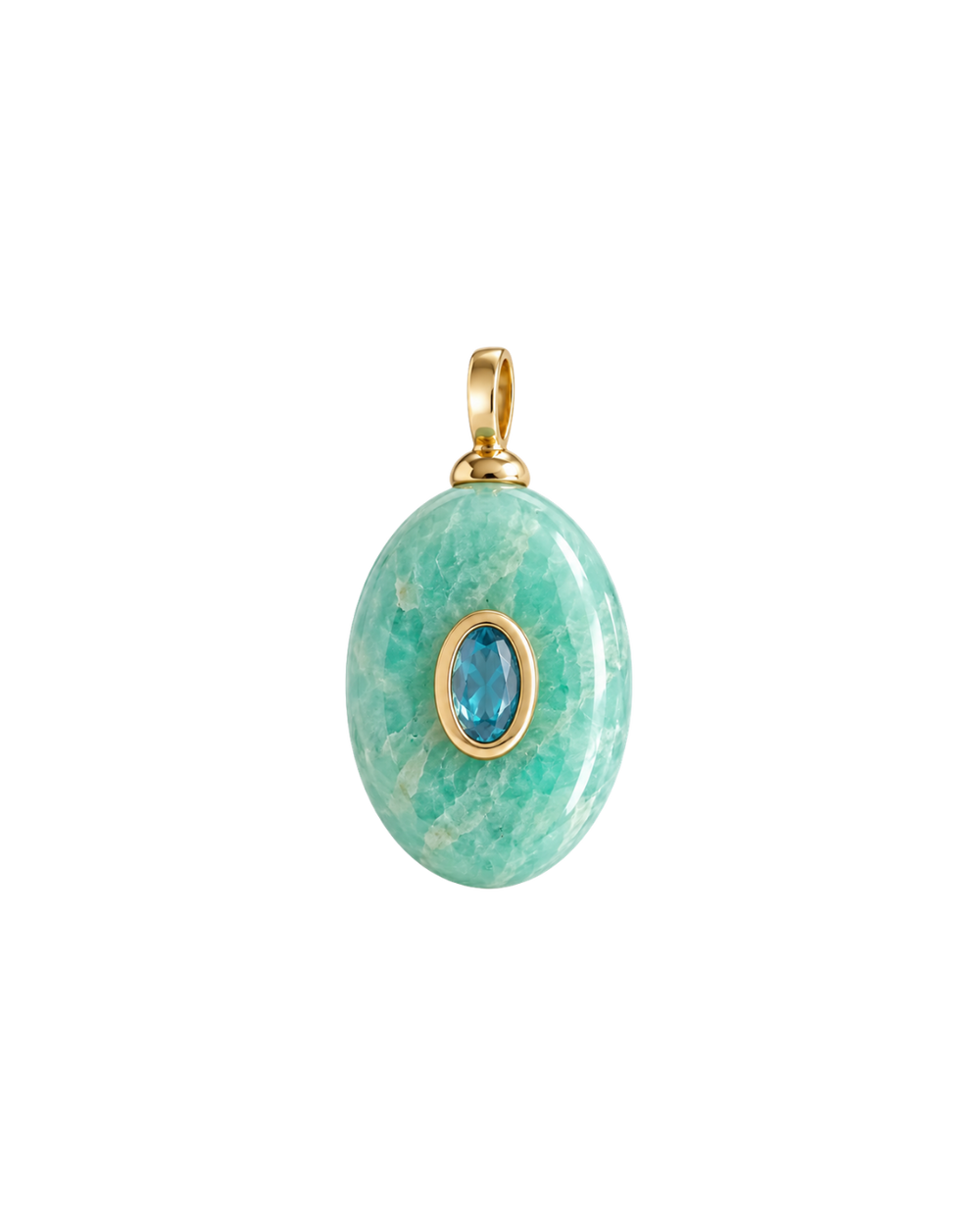 Aquamarine Gemstone Medallion
