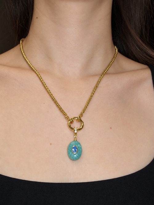 Aura Oval Natural Gem Aventurina Verde