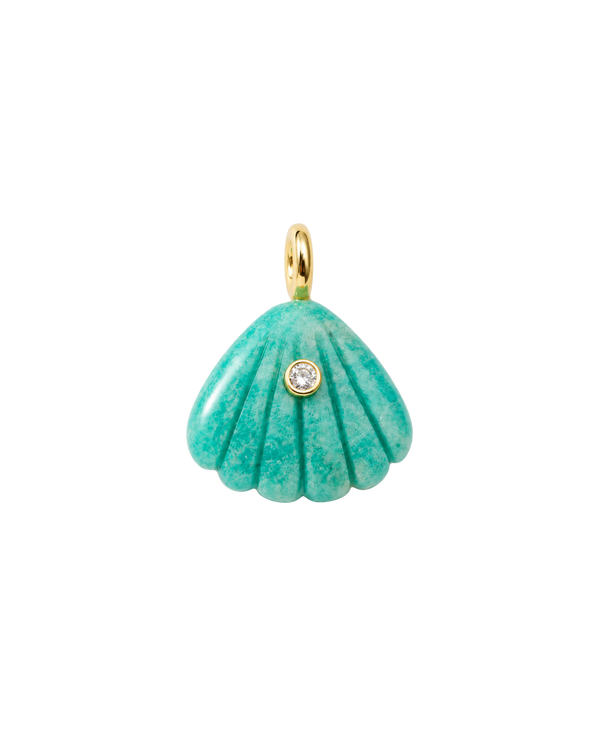 Gemstone Shell Charms