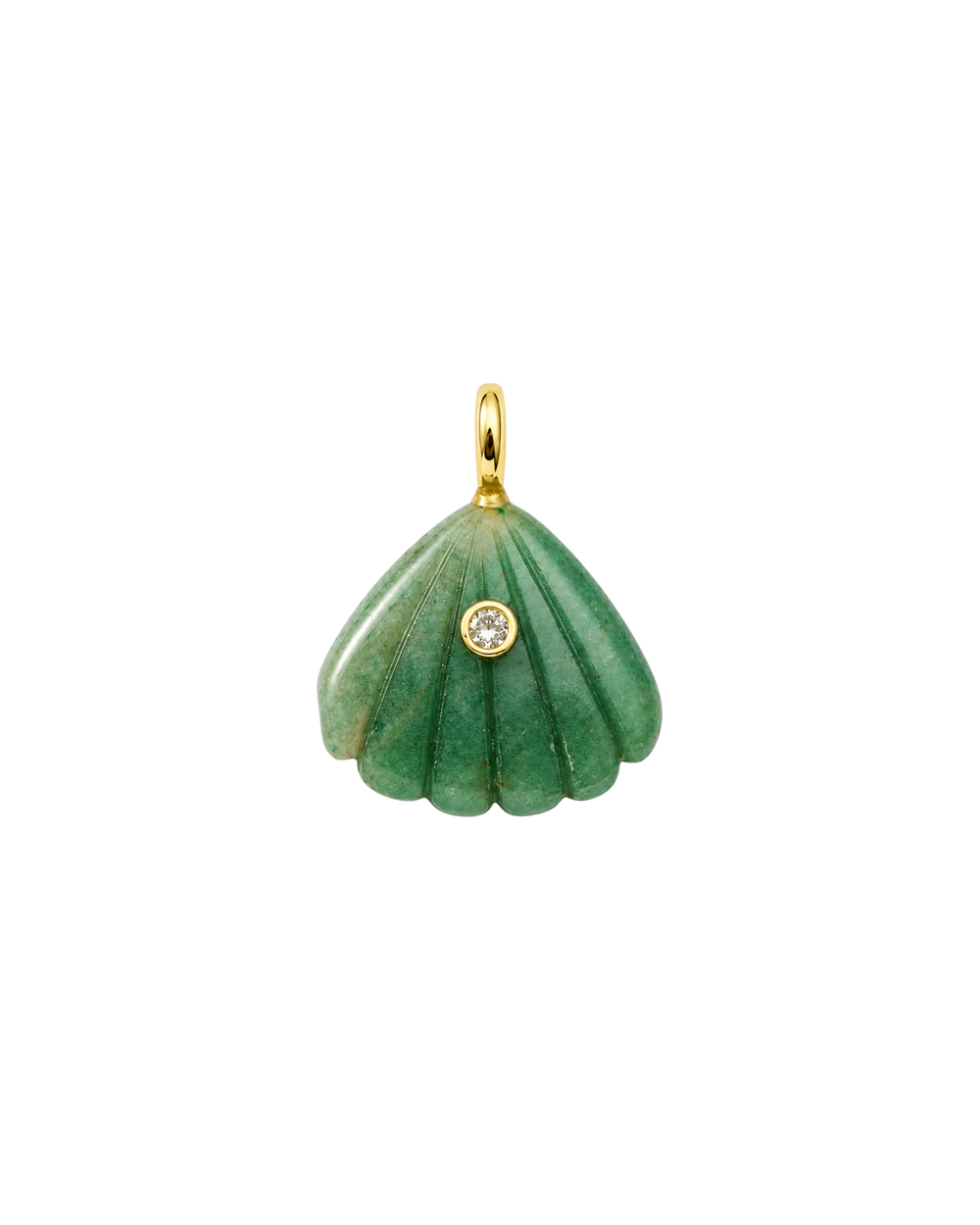 Shell Charm Calcedonia Verde
