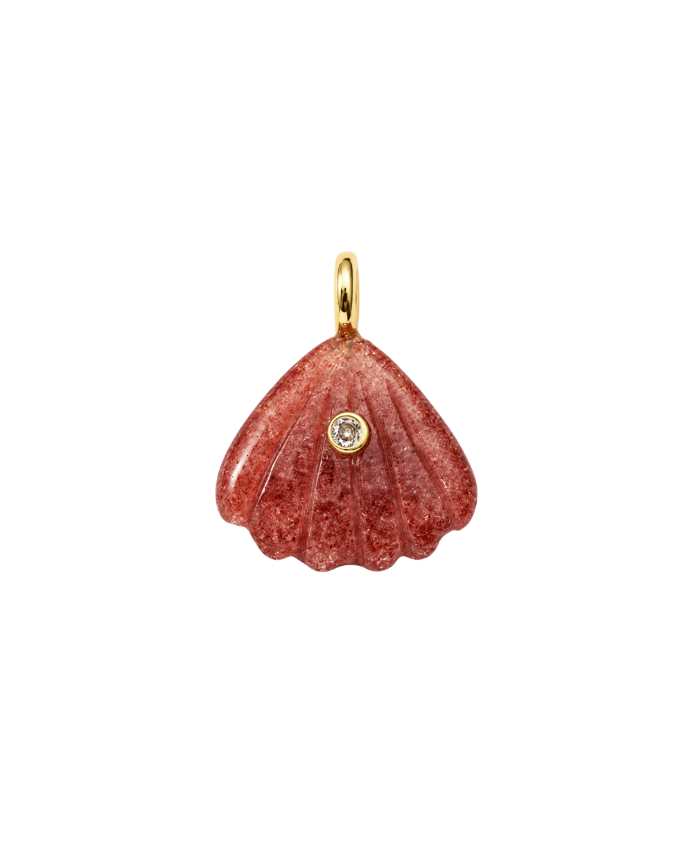 Shell Charm Cuarzo Fresa